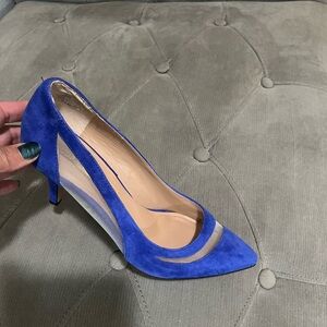 Audrey Brooke blue leather shoes, size 9,5